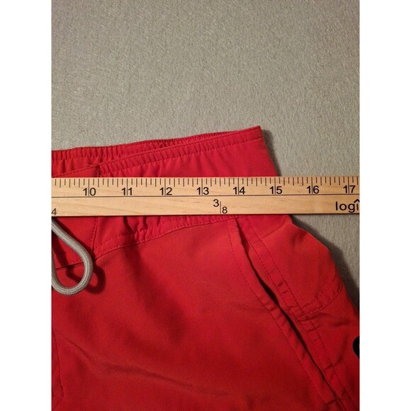 Spyder Swim Shorts Mens Small UV Protection Surf Sand Sun Athletic Workout Red - Picture 2 of 11